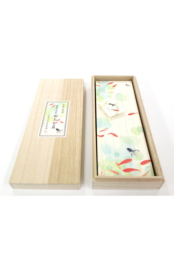 桐箱花鳥箋 水玉金魚