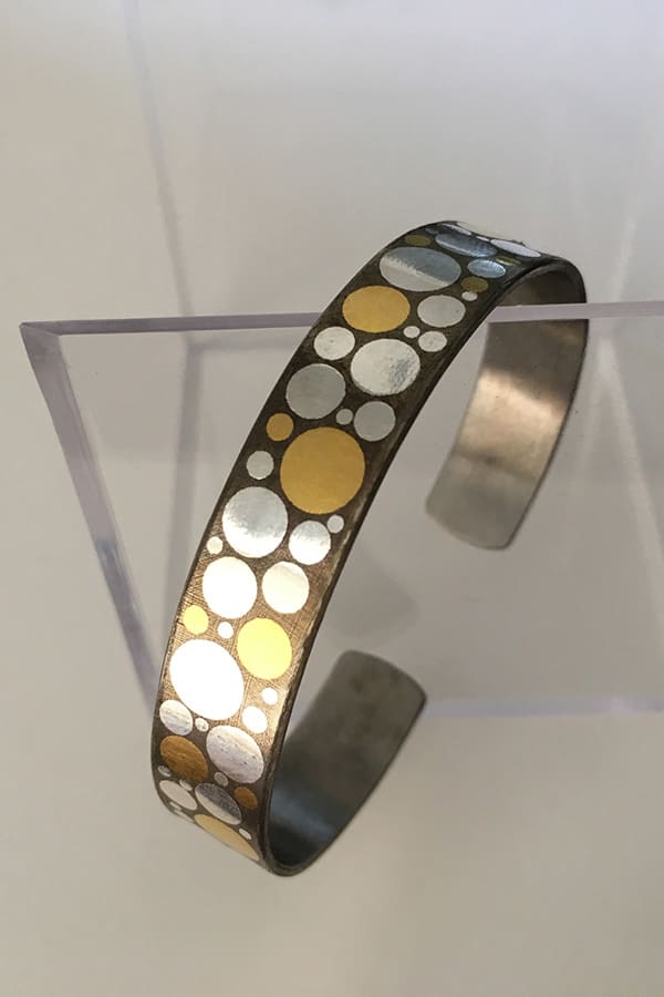ステンレス バングル ドット
