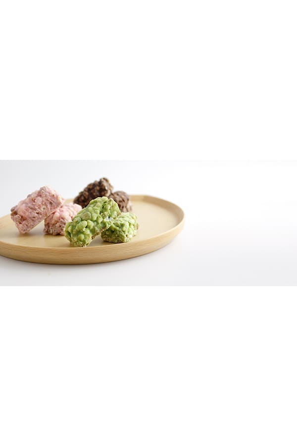チョコレート八ッ橋(カカオ・抹茶・イチゴ)
