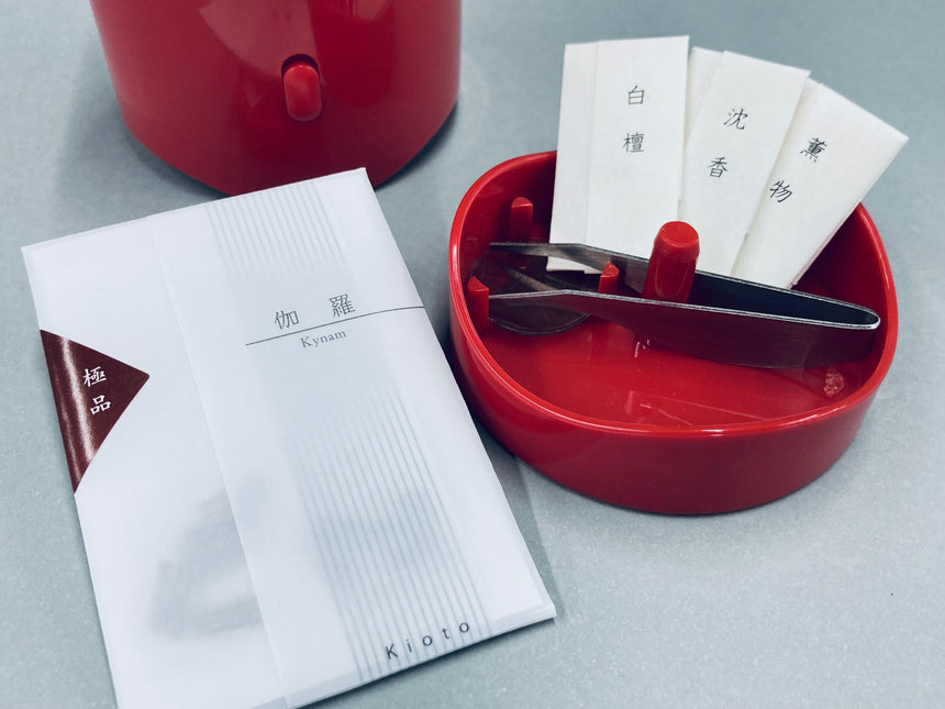 電子香炉 Kioka(白)+伽羅(極品)セット