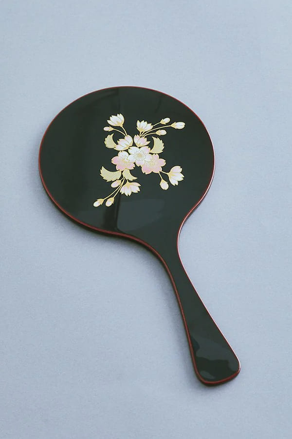 手鏡(溜)白桜