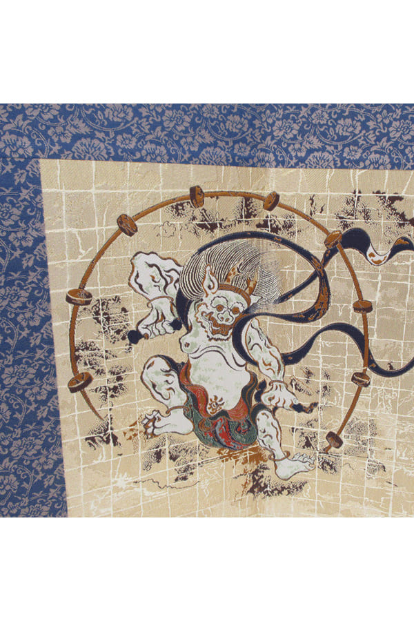 オリジナル西陣織屏風(風神雷神)