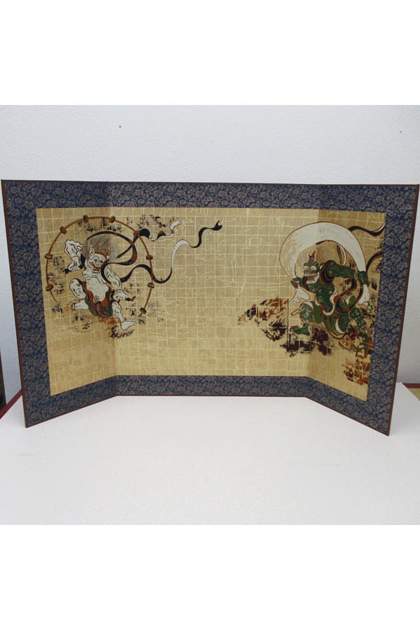 オリジナル西陣織屏風（風神雷神） – 日々の京都物産展