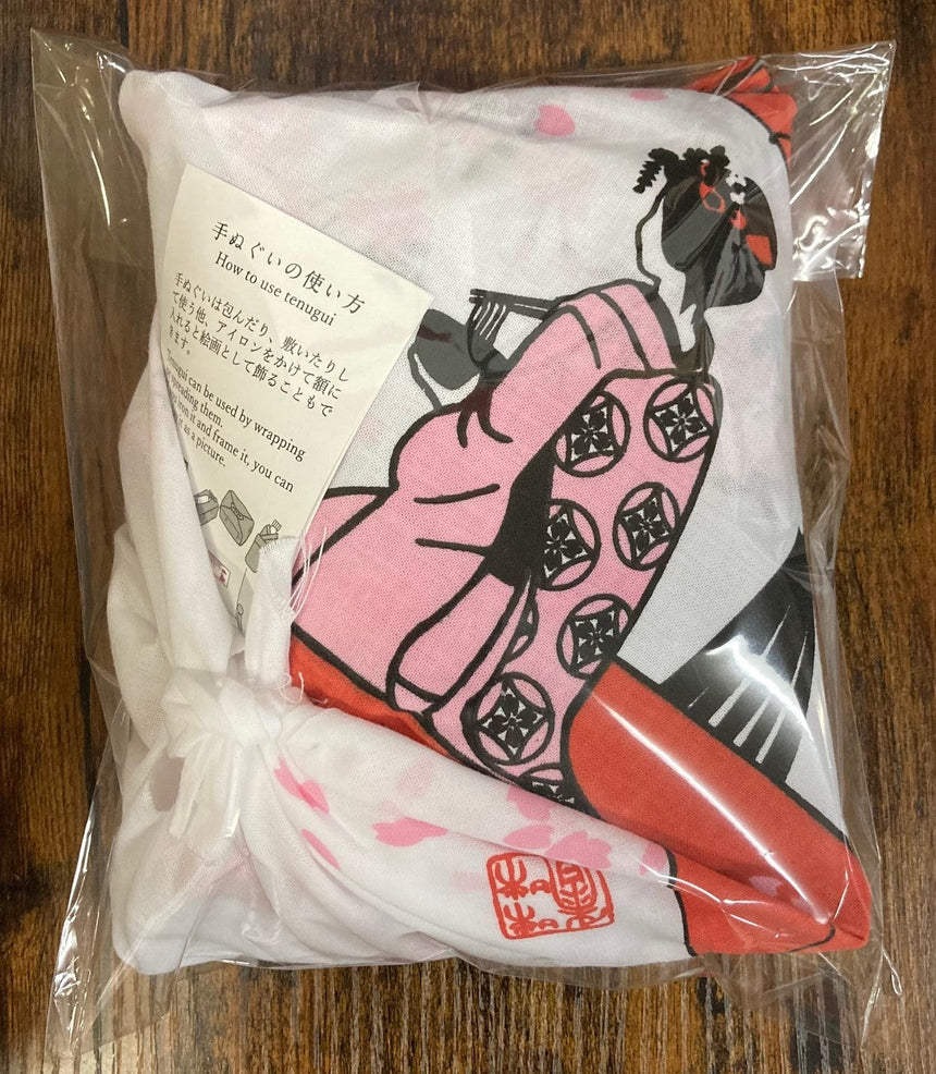 桜・舞妓手ぬぐい包み（即席麵2個入り）※送料込B