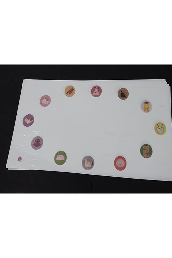 和紙ランチョンマット十二支 5枚入