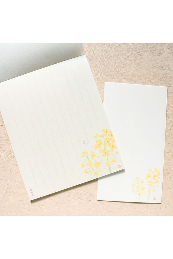 【京の春らんまん】美濃和紙便箋・封筒 花あつめ《春の花》