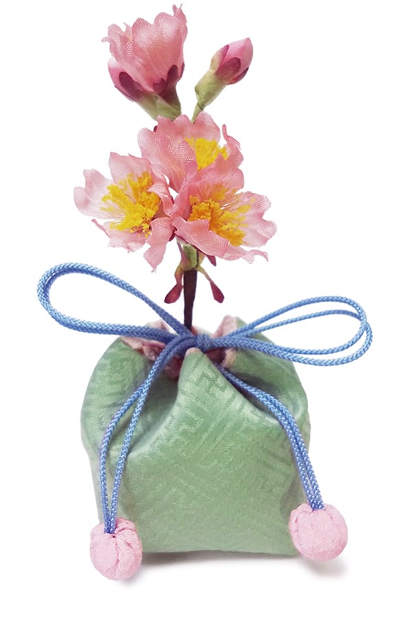 【京の春らんまん】香飾り 花挿袋 桜 紙箱入